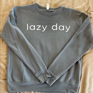 Casual Periwinkle 'Lazy Day' Sweatshirt